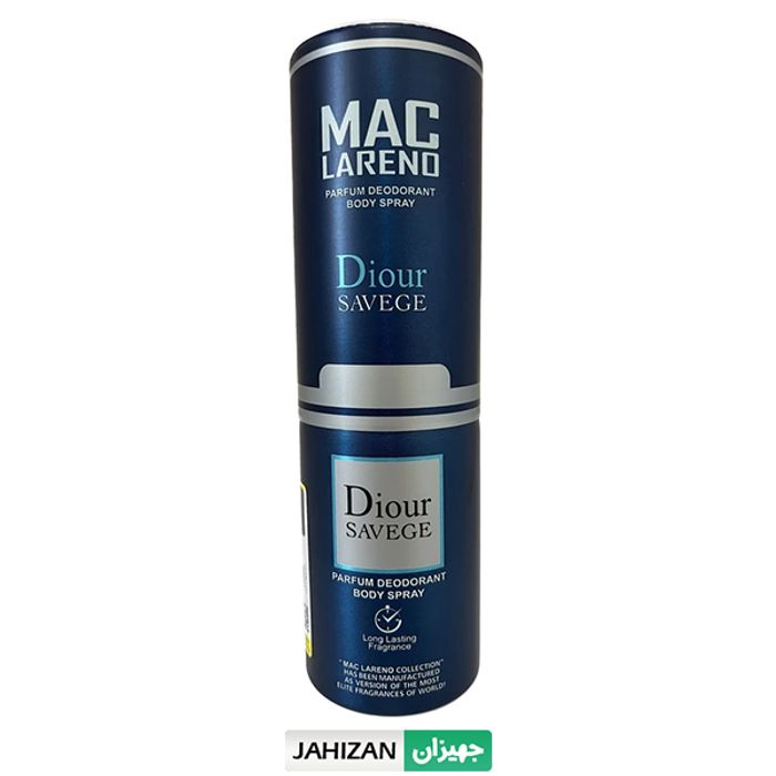 اسپری بدن مردانه مک لارنو مدل Dior Sauvage حجم 200 میلی لیتر