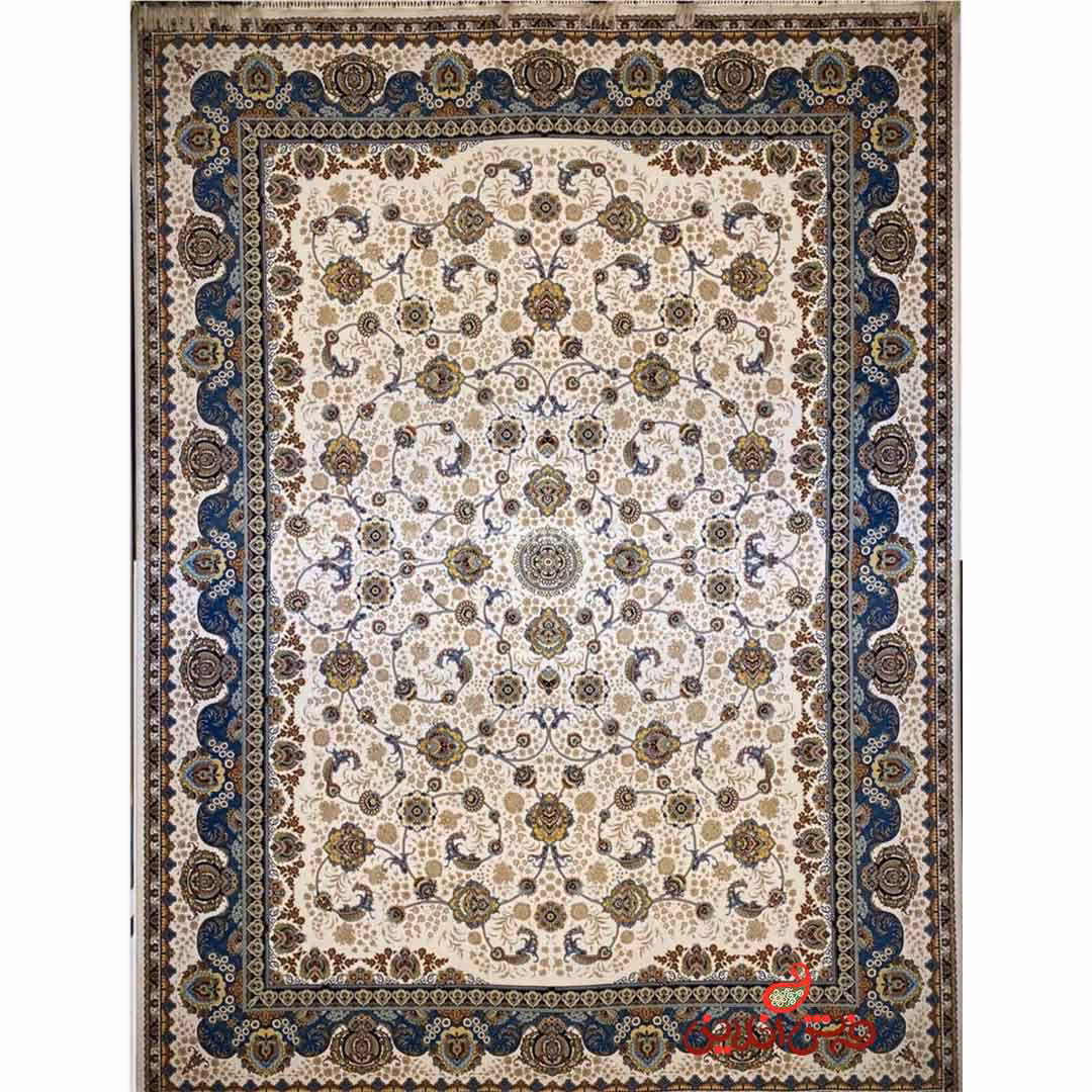فرش ماشینی شاهکار صفویه 3830 کرم