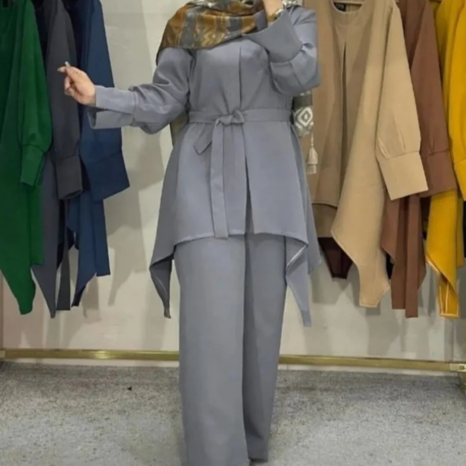 ست مانتو و شلوار ابروبادی ست لباس شلوار مانتو تونیک مانتو خنک شلوار خنک
