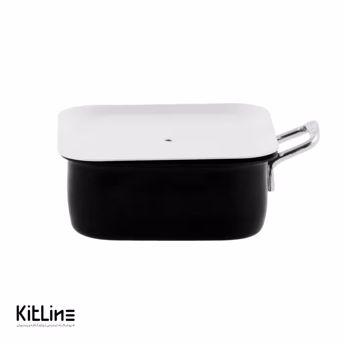 قابلمه مربعی تفلون 12 سانتیمتری تک دسته کیچن تک