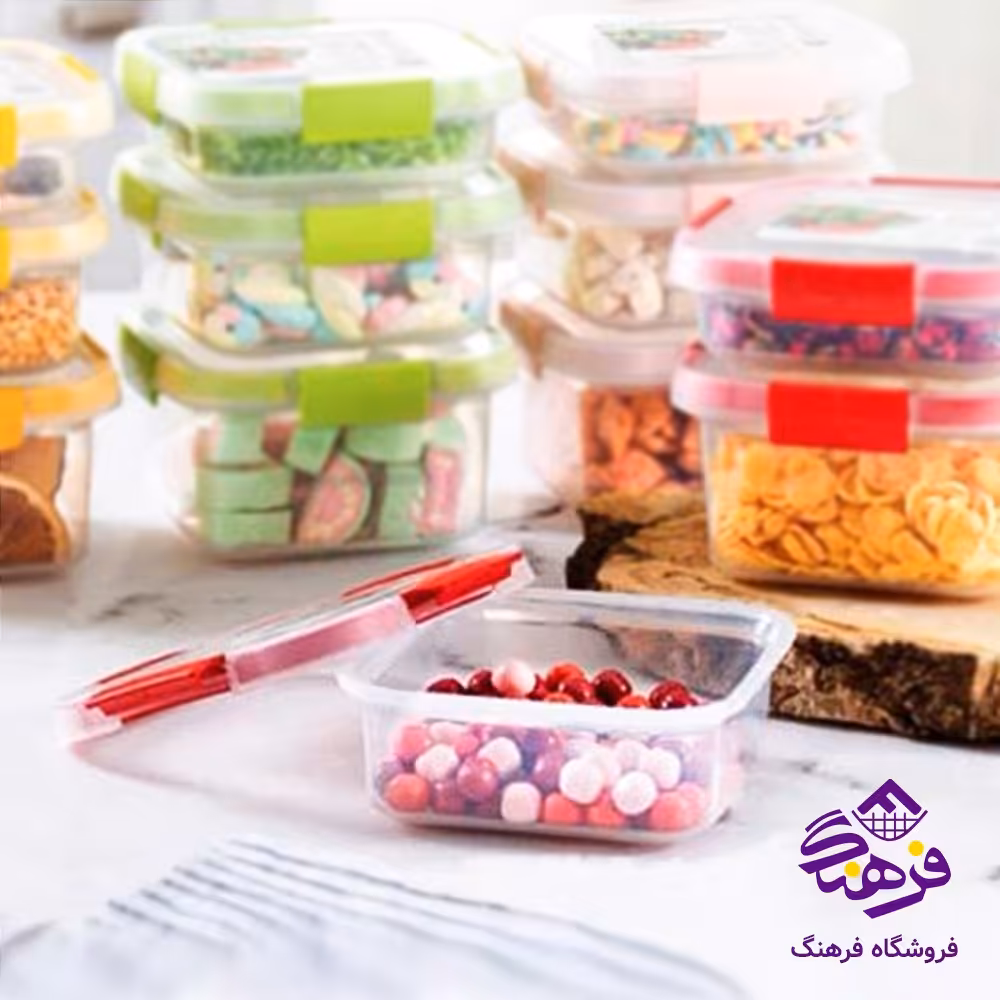 ظرف نگهدارنده گاپانا 600 میلی لیتر مربع زیبا