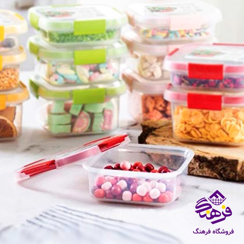 ظرف نگهدارنده گاپانا 600 میلی لیتر مربع زیبا
