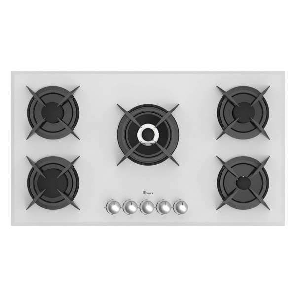 اجاق گاز صفحه ای بیمکث 5 شعله مدل MG 0058 سفید