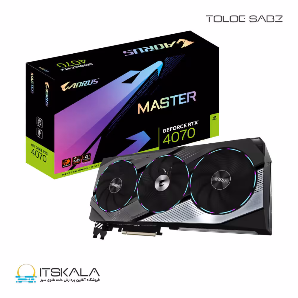 قیمت و خرید کارت گرافیک گیگابایت مدل GIGABYTE AORUS GeForce RTX 4070 MASTER 12G | ITSKALA
