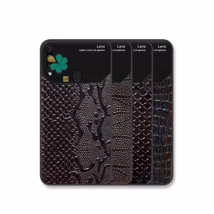 قاب پشت گلس چرمی گوشی سامسونگ Samsung A20s مدل مونت بلنک