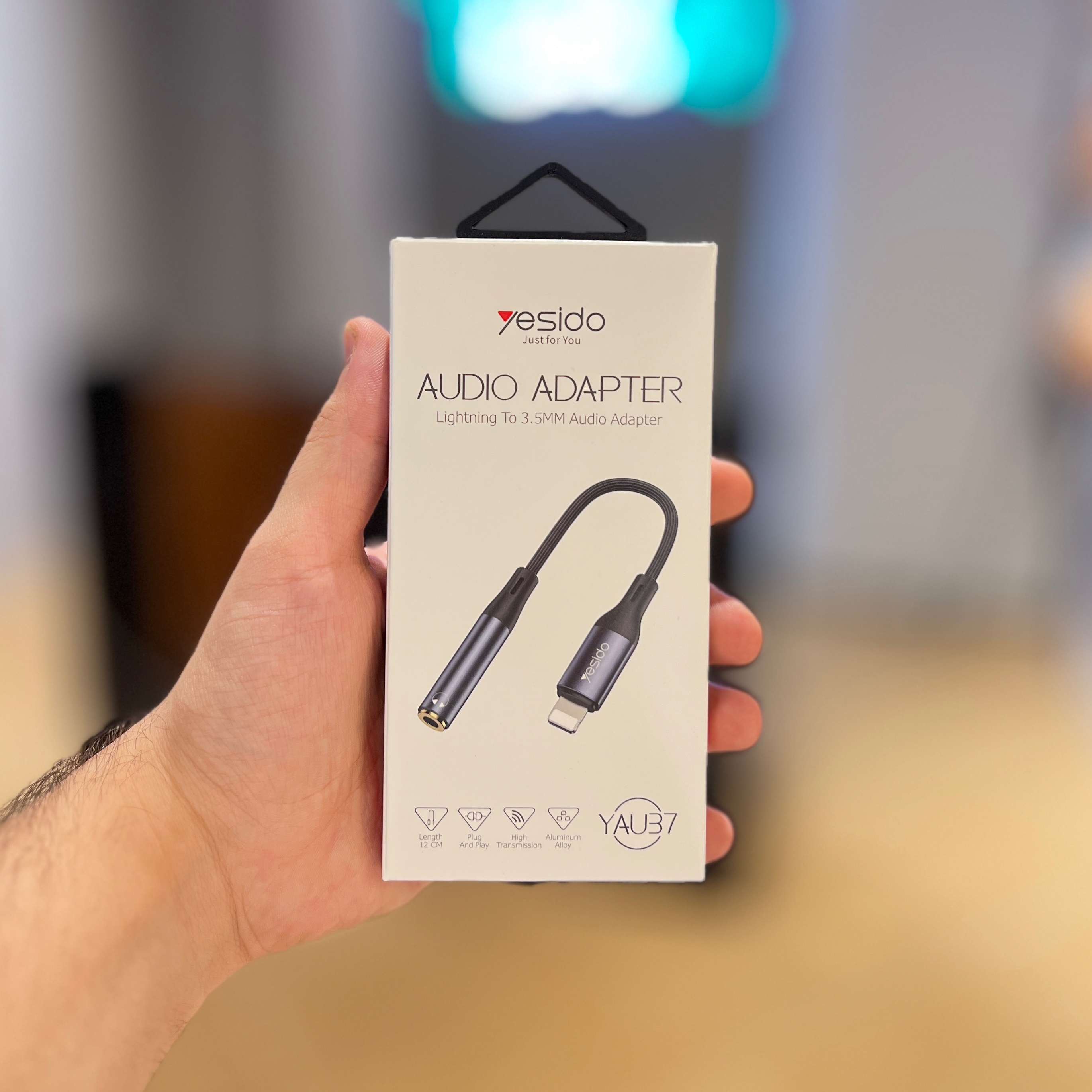 مبدل لایتنینگ به AUX  برند Yesido  مخصوص آیفون