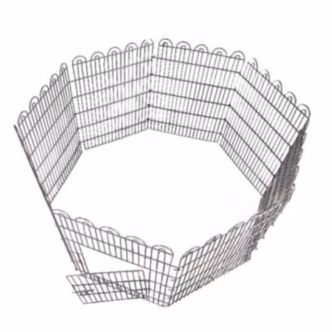 پارک حیوانات خانگی هشت ضلعی  ارتفاع 60نیمه سنگین درب دار سگ گربه جونده 