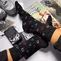 جوراب دوال شاک ساقدار  نخ پنبه فری سایز