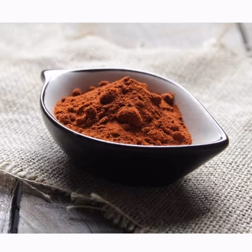 پودر پاپریکا مجارستانی دودی درجه یک80گرمی عطر وطعم فوق العاده. تضمین کیفیت ومرجوعی