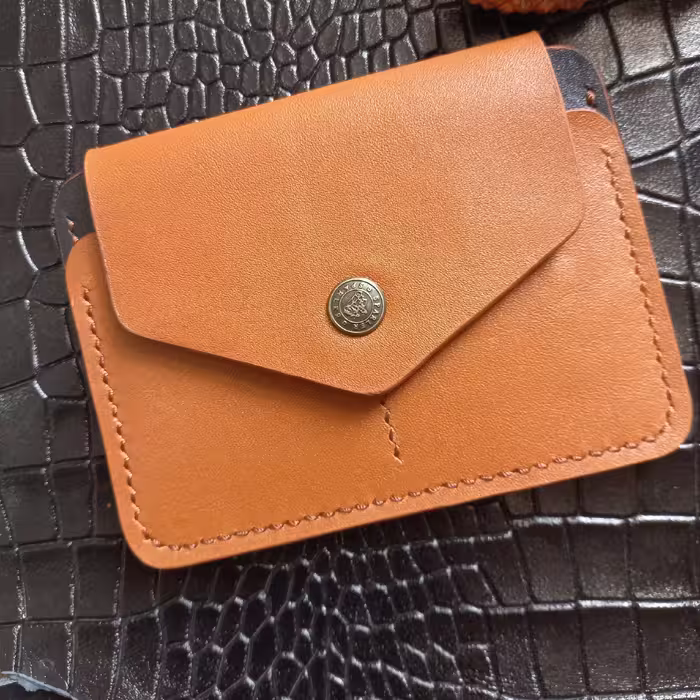 کیف مدارک ماشین چرم طبیعی گاوی دستدوز