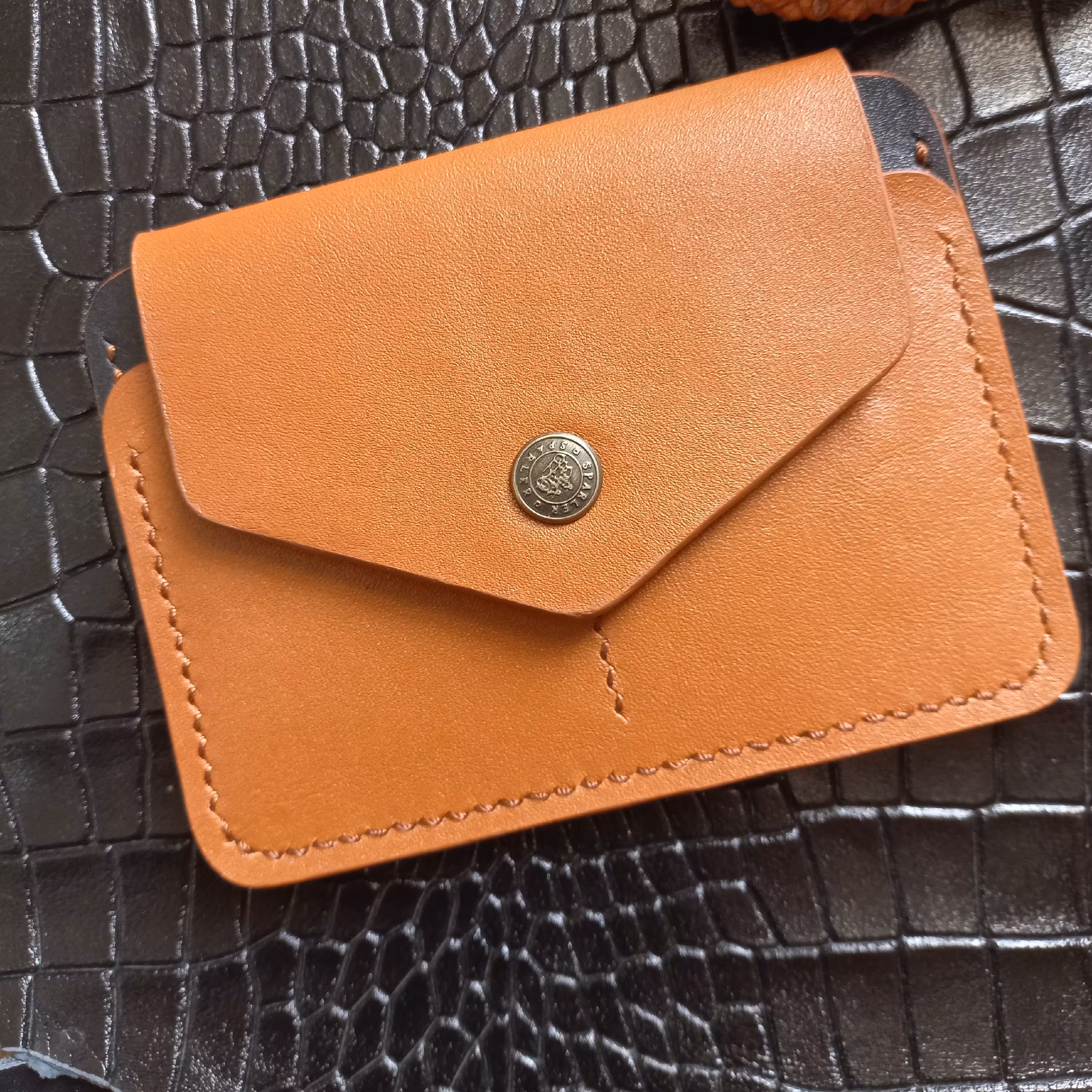 کیف مدارک ماشین چرم طبیعی گاوی دستدوز