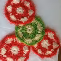 اسکاچ سوزنی یک لایه قلاب بافی( پک4تایی)