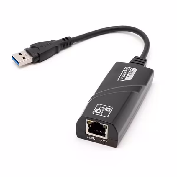 تبدیل USB3.0 به LAN RJ45 سرعت 10/100/1000 تبدیل USB to Lan