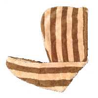 کلاه حمام نانو مدل هندی طرح راه راه در سه رنگ قهوه ای، آبی و صورتی