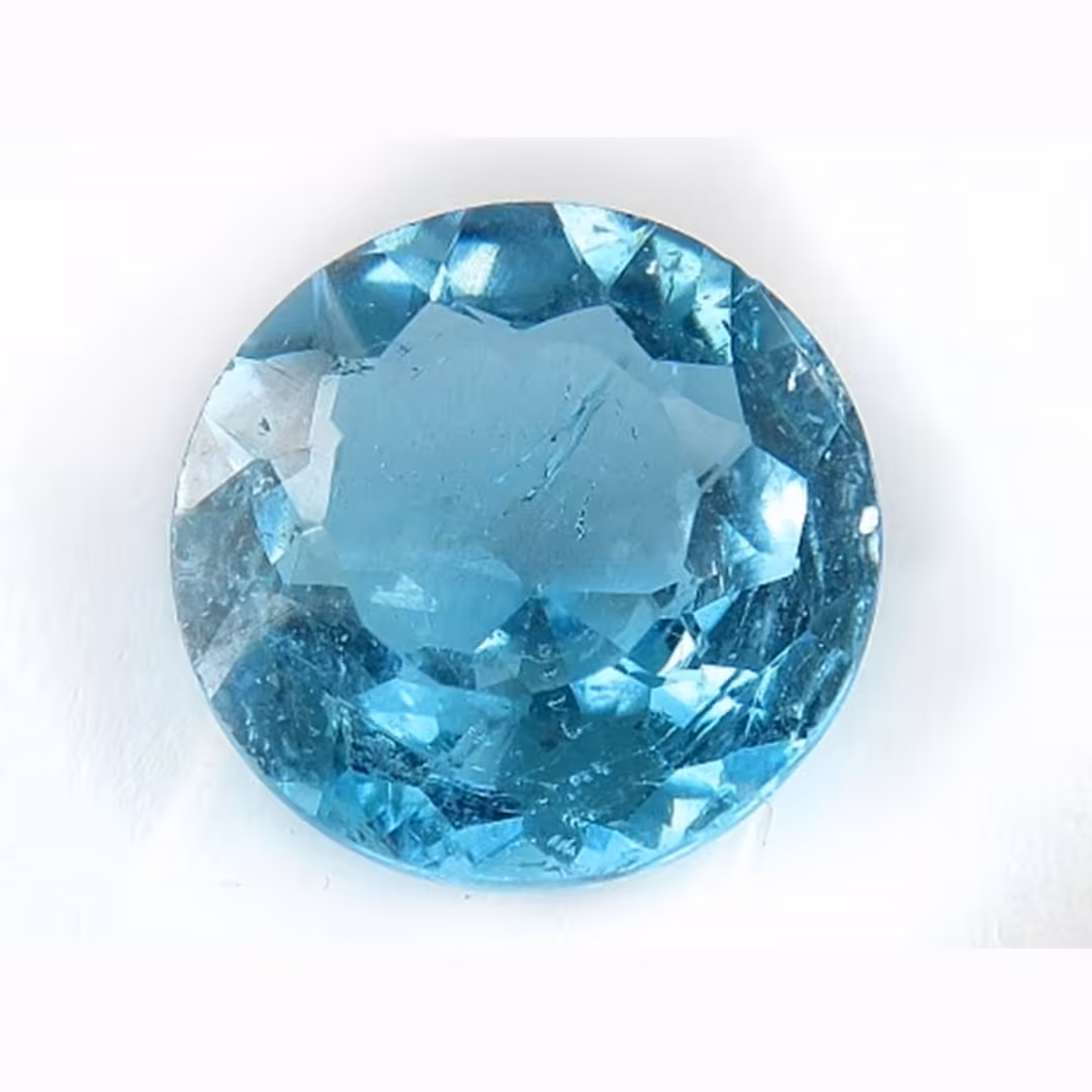 نگین سنگ توپاز  سوییسی آبی تراش فست 4.75 قیراط