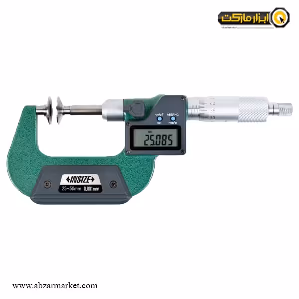 میکرومتر فک بشقابی دیجیتال اینسایز 50-25 خارج سنج مدل 50-3594