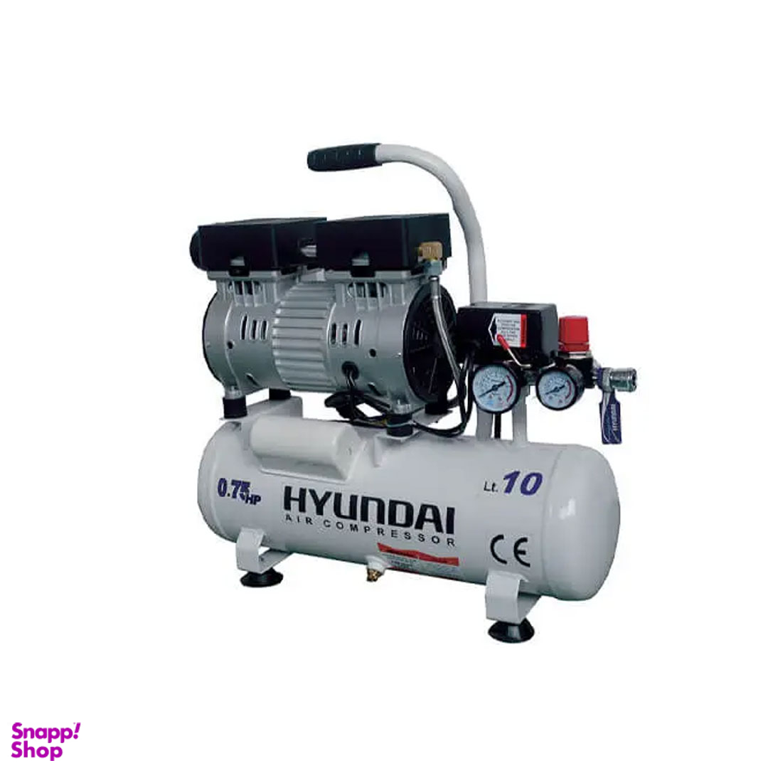 کمپرسور هوا سایلنت هیوندای (Hyundai) مدل 1075-AC حجم 10 لیتر