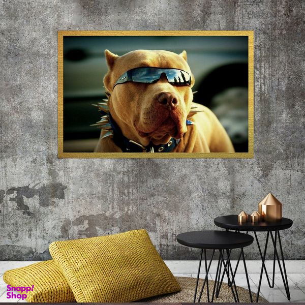 تابلو بکلیت طرح سگ مدل قاب شاسی T-S7647