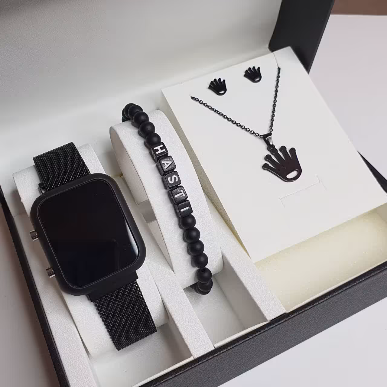 ساعت مچی ال ای دی بند حصیری led