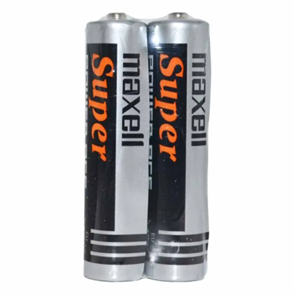 خرید باتری نیم قلمی مکسل مدل SUPER POWER ACE BLACK بسته 2 عددی