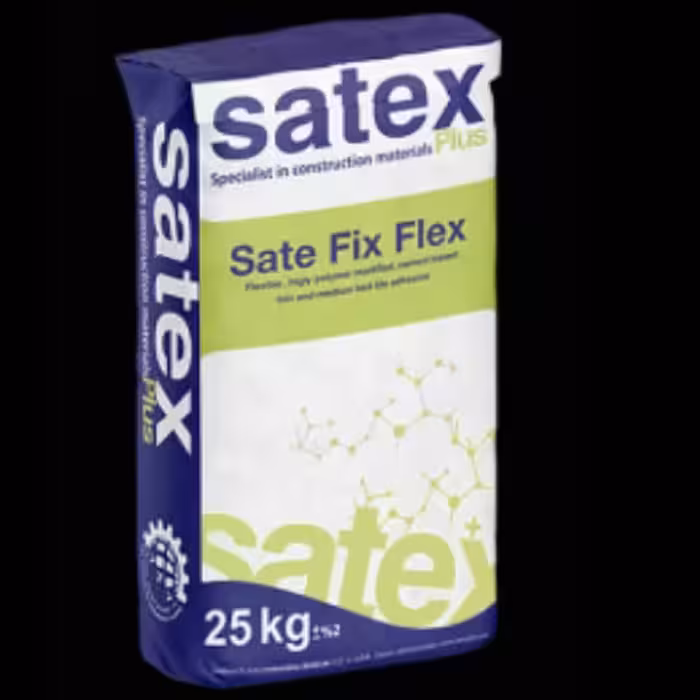 چسب کاشی پودری پرسلان سفید ساتفیکس فلکس Ste Fix Flex کیسه 25 کیلویی