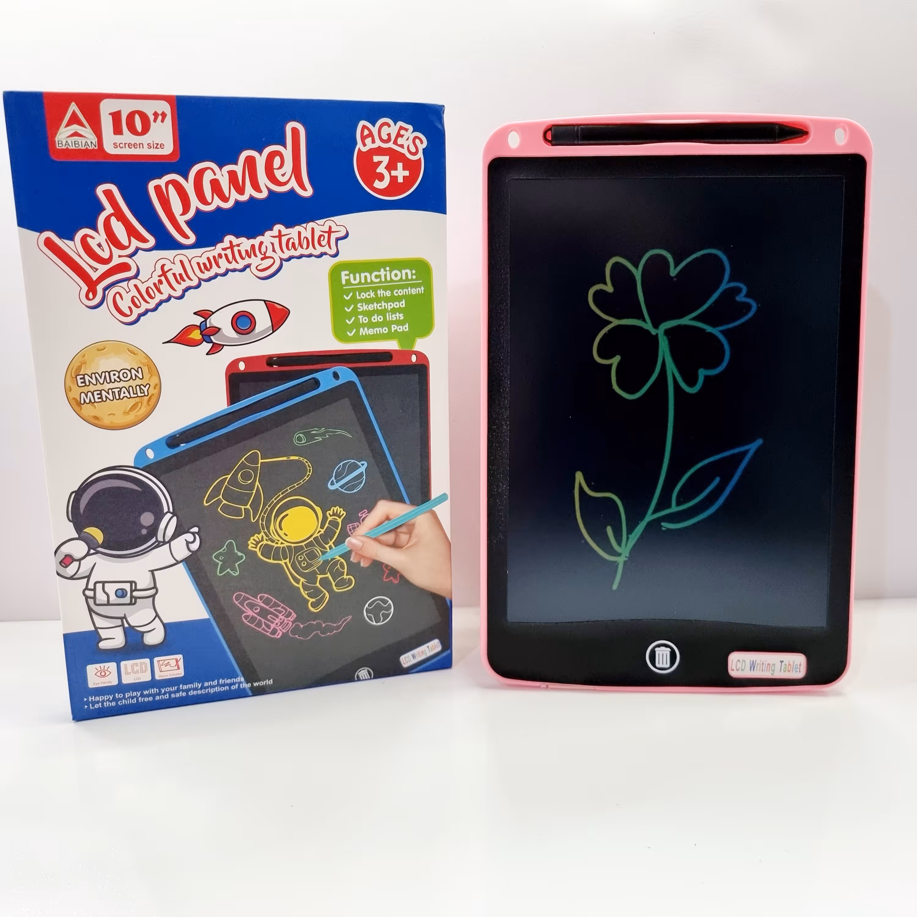 تبلت جادویی یا کاغذ دیجیتال مناسب نوشتن و نقاشی سایز 10 اینچ با صفحه نمایش رنگی 