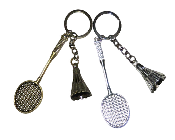 سرکلیدی فلزی توپ و راکت بدمینتون