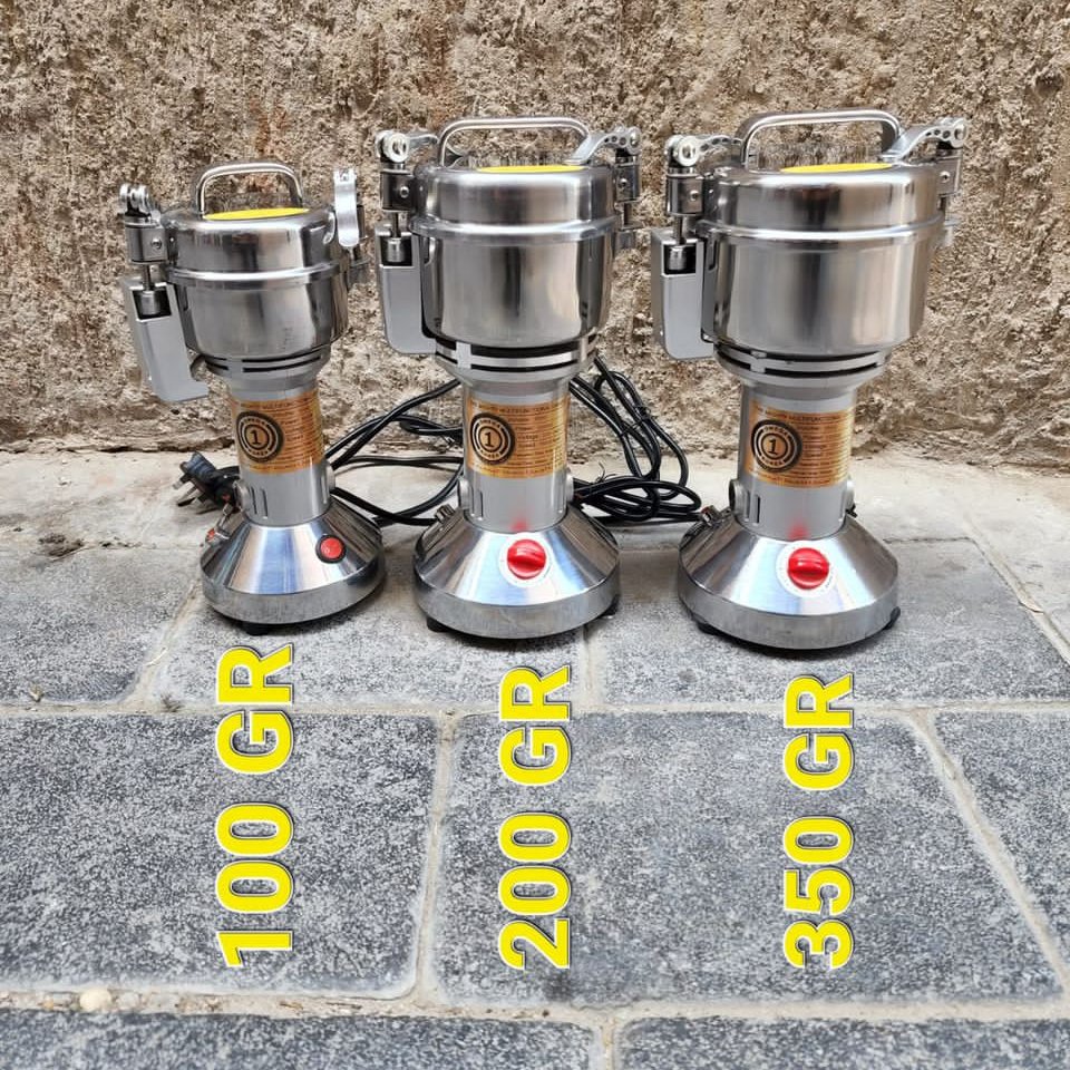 آسیاب صنعتی امگا کره ای اصل درب کلپسی ظرفیت 400 گرمی