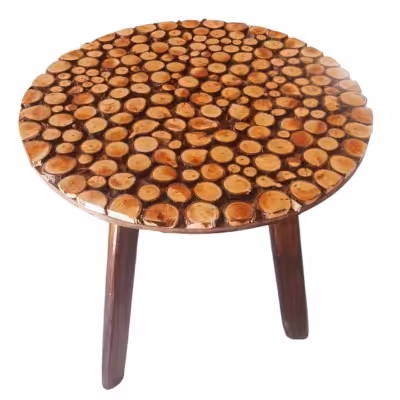 میز عسلی با چوب زردالو