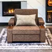 مبل تختخواب شو 1 نفره مدل رایکا دسته کنسولی