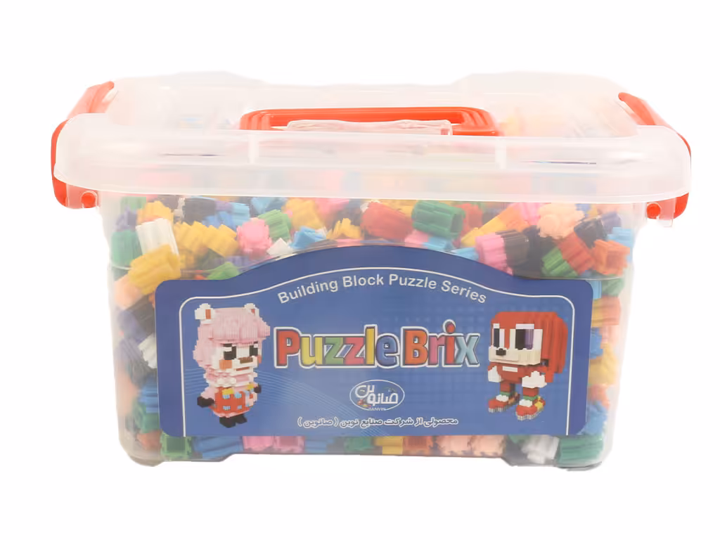 لگو ساختنی 1500 تکه با قطعات ریز به همراه باکس دسته دار