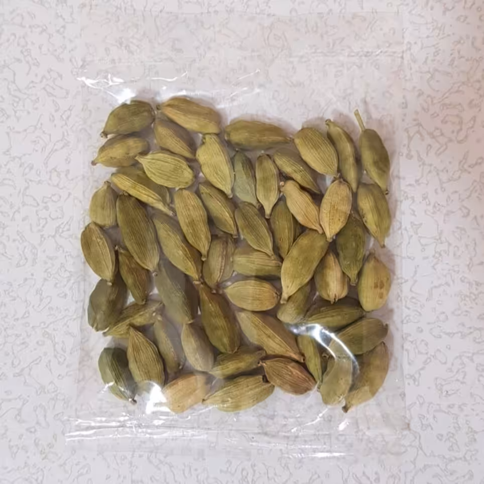 هل سبز اکبر بنفش معطر درشت و سبز (20)گرم