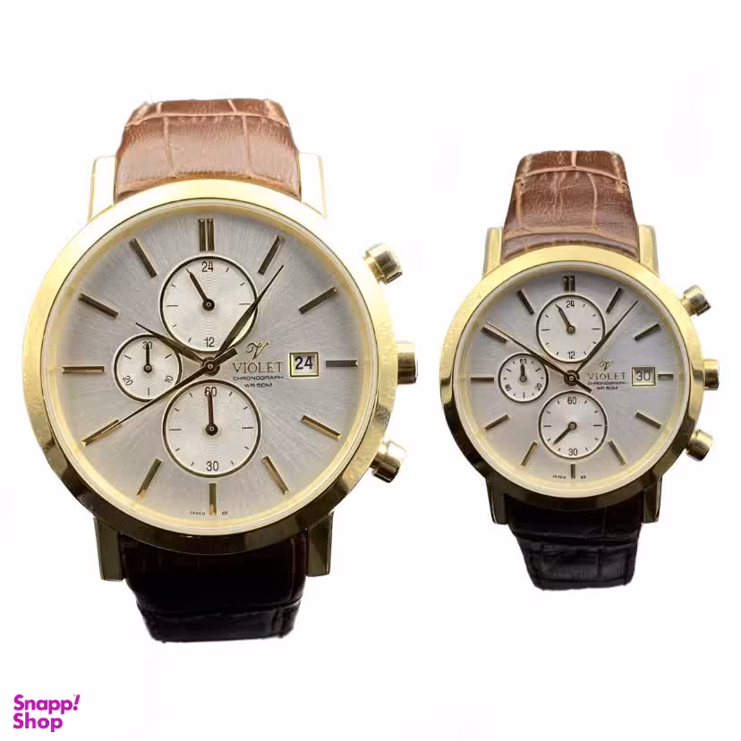 ست ساعت عقربه ای زنانه و مردانه ویولت مدل 0391/2