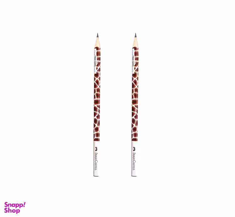 مداد مشکی فابر کستل طرح زرافه بسته دو عددی