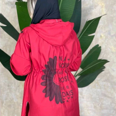 مانتو اسپرت کلاهدار زنانه میکرو کجراه مدل پرتو