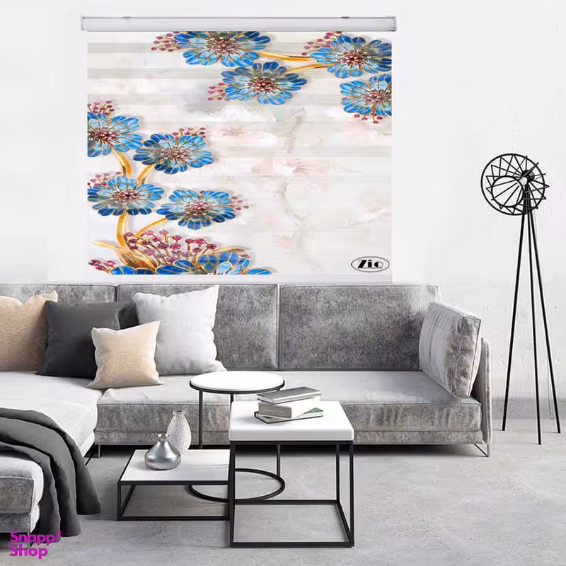 پرده زبرا زیو کد 3D1322 سایز 150x200 سانتی متر