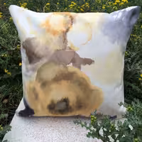 کاور کوسن مخمل کوبیده آبرنگی کد 001