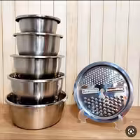 سرویس کاسه استیل ورنده برند دسینی بسیار باکیفیت ضخیم واهنربانگیر 