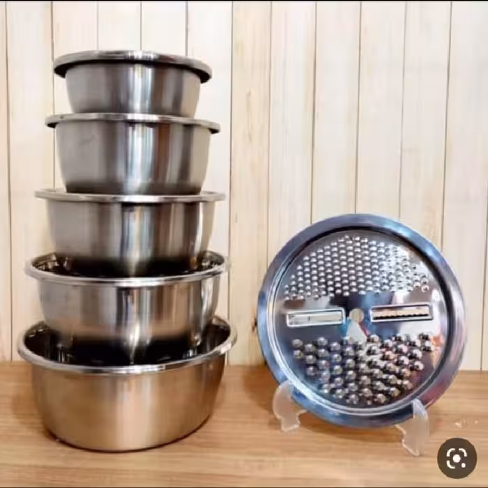 سرویس کاسه استیل ورنده برند دسینی بسیار باکیفیت ضخیم واهنربانگیر 