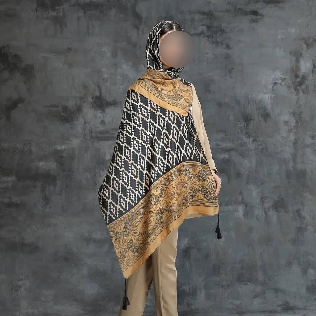 شال نخی منگوله دار 102