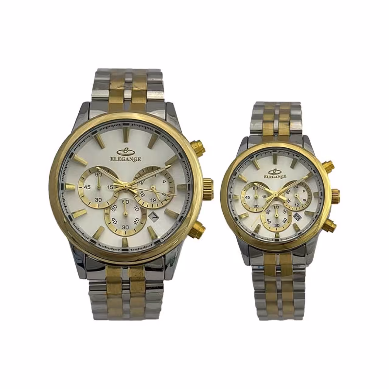 ست ساعت مچی زنانه و مردانه الگانس مدل WS-ED36902 سه موتوره