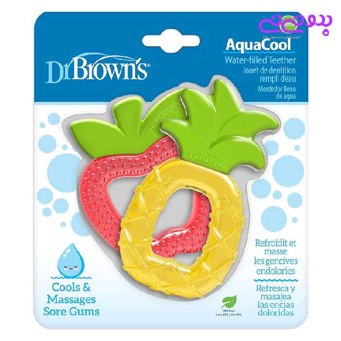دندانگیر مایع دار مدل Aqua Cool دکتر براون Dr Brown’s | سیسمونی بدو نی نی