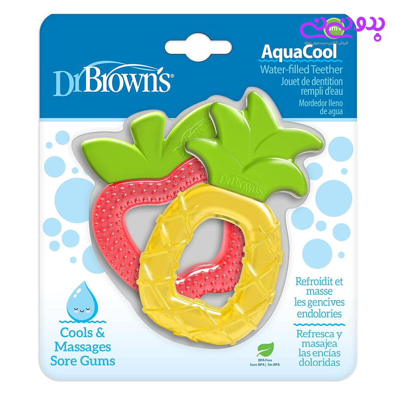 دندانگیر مایع دار مدل Aqua Cool دکتر براون Dr Brown’s | سیسمونی بدو نی نی