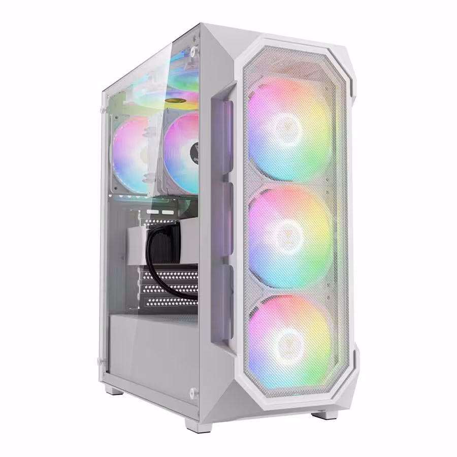 قیمت و خرید کیس کامپیوتر گیم دیاس مدل AURA GC1 Elite White | یاس ارتباط