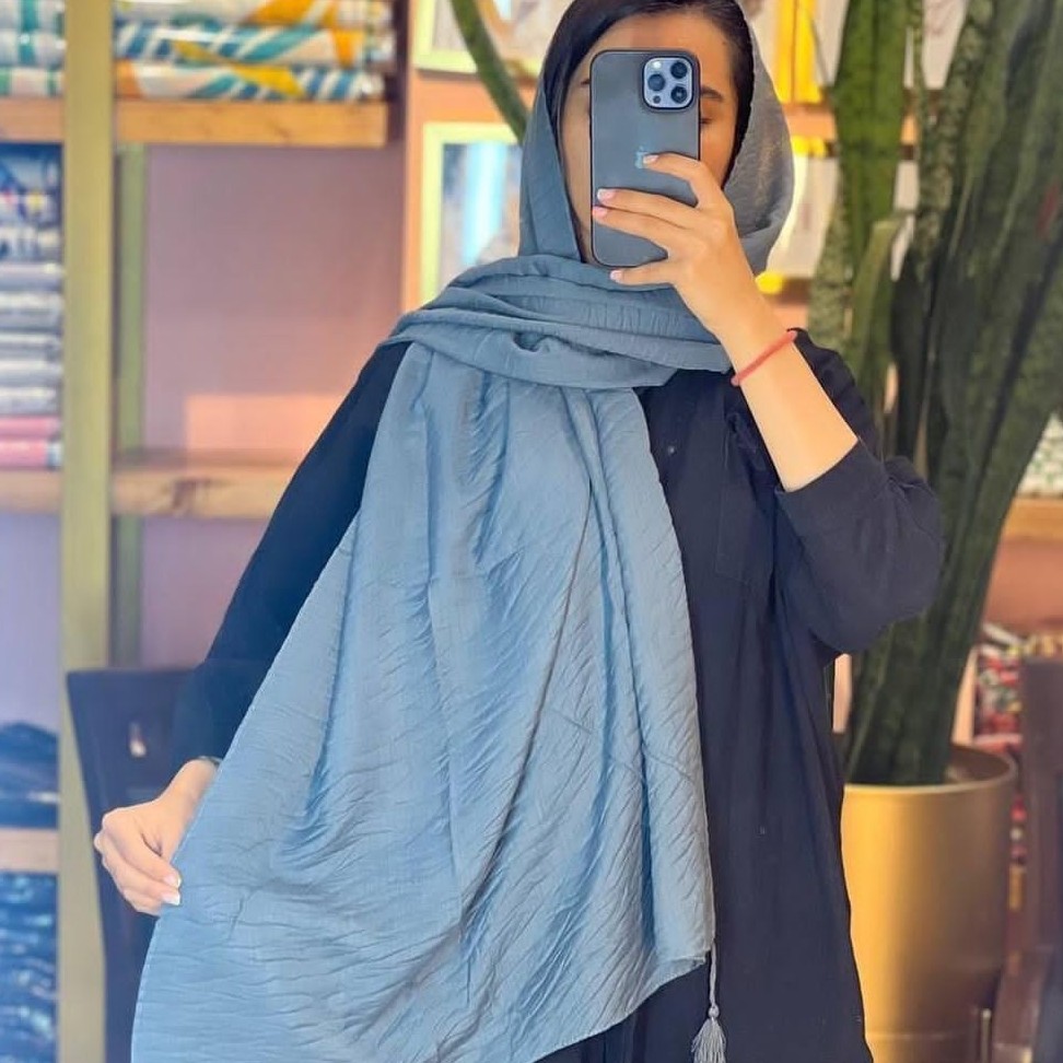 شال پلیسه نخی پا مرغی