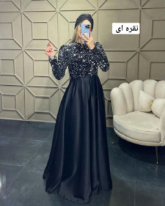 پیراهن شب زنانه ساتن ساقدوش