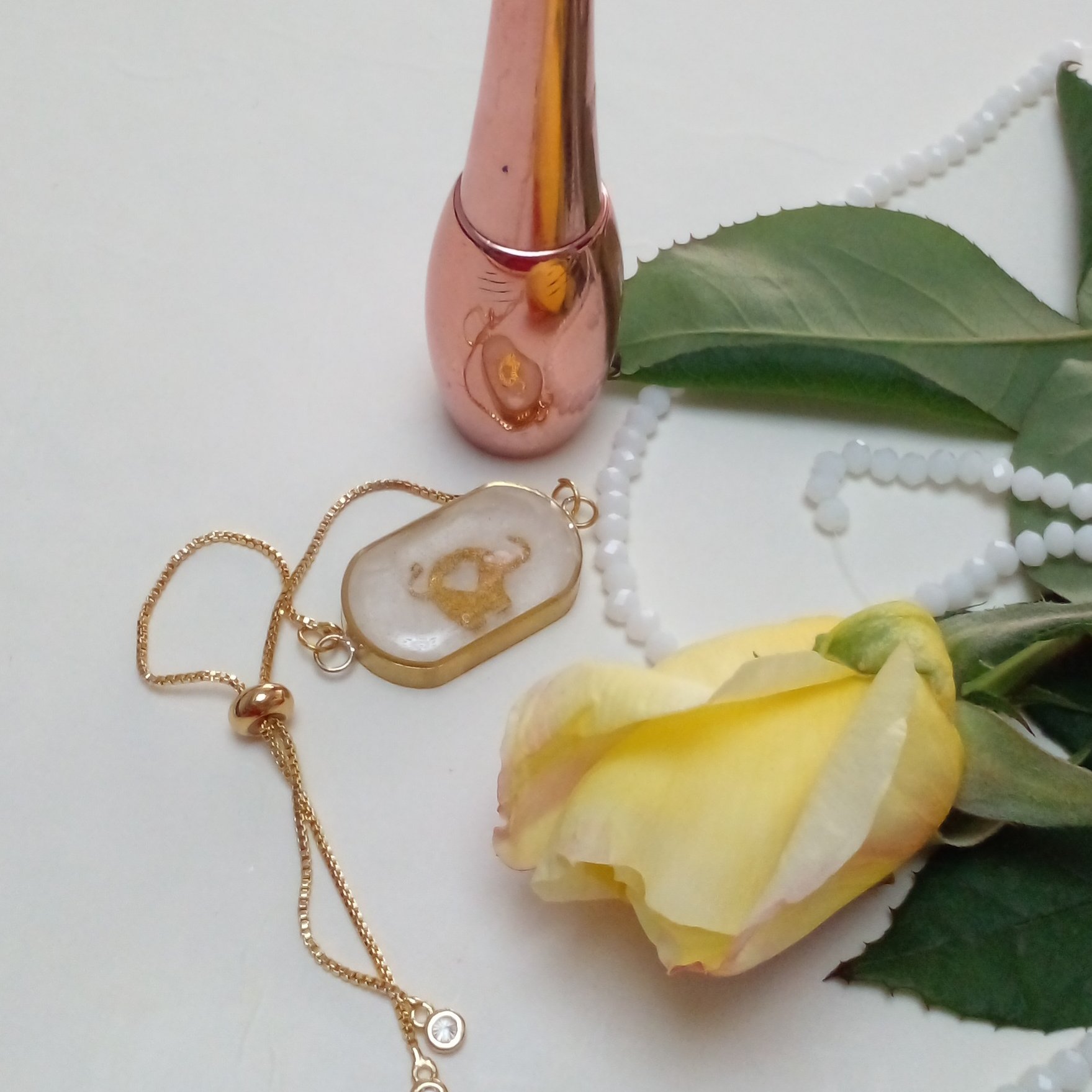 دستبند رزینی مدل آسانسوری استیل رنگ ثابت