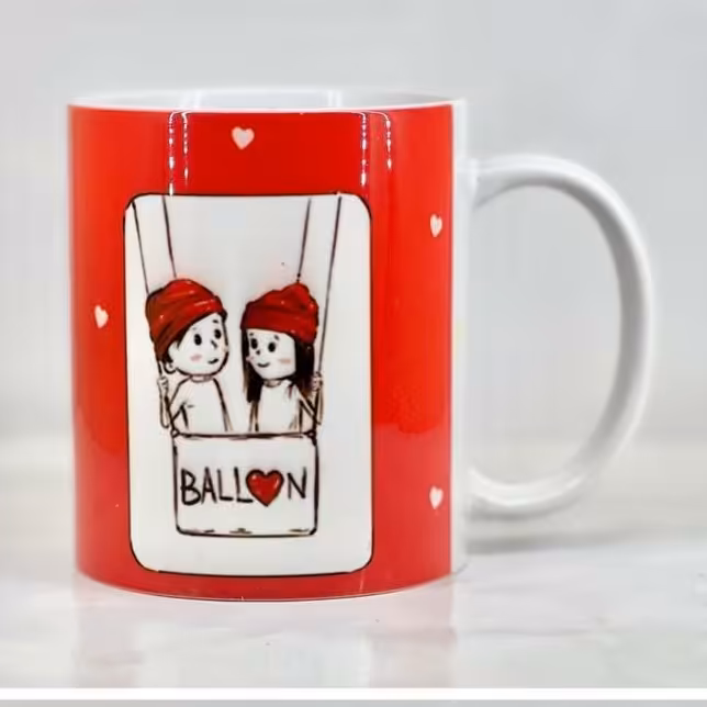 ماگ فانتزی سرامیکی طرح بالون