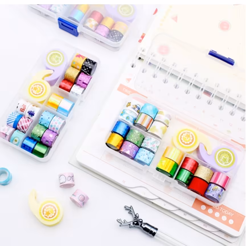 پک مینی چسب واشی 20 تکه دارای جعبه پلاستیکی 