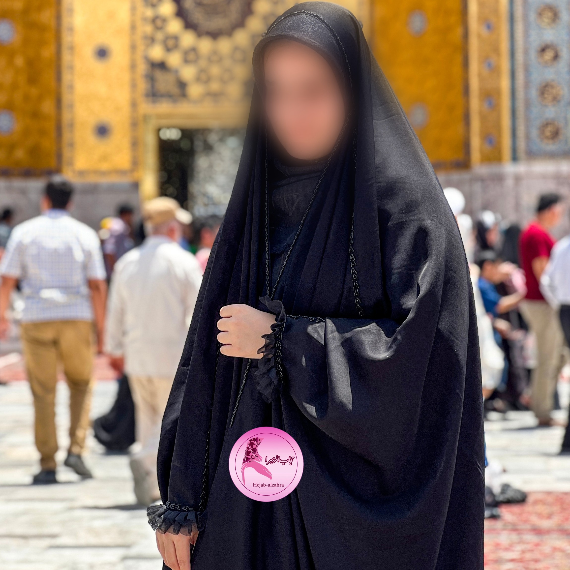 چادر جده جواهر دوزی با تور